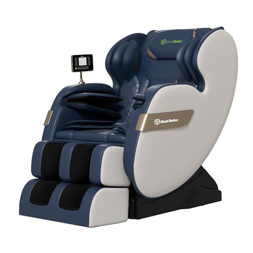 Real Relax 2025 Full Body Massage Chair of Dual-core S Track,Shiatsu Massage Recliner of Zero...