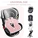 DAYEEBALL Piddle Pads Carseat, Soft and Warm Car Seat Protector, Toddler Car Seat Protector for Potty Training, Washable Carseat Potty Training Cover, Waterproof Baby Piddle Pad Car Seat Liner, Pink