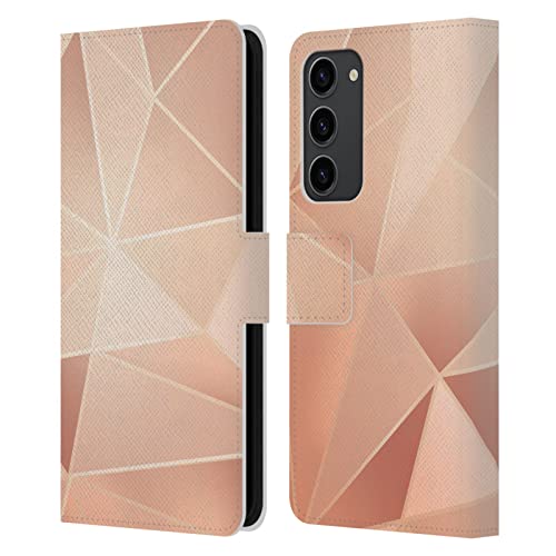 Étui portefeuille Galaxy S23+ en cuir imprimé avec fermeture magnétique sécurisée