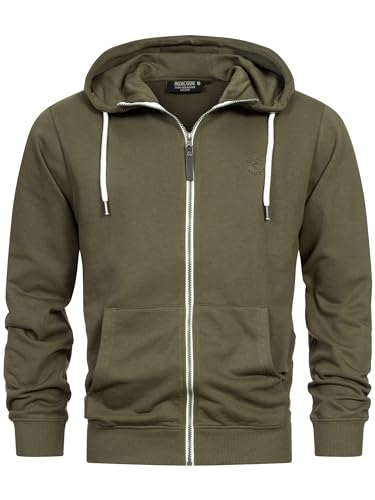 Indicode Herren INChristos Sweatjacke mit Kapuze und Reißverschluss |...