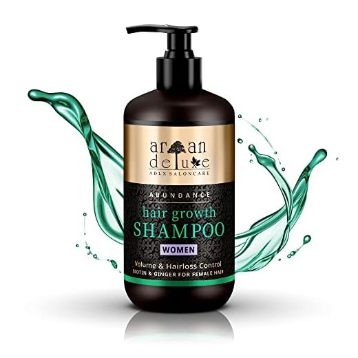 Argan Deluxe hårväxande schampo i frisörkvalitet 300 ml – TESTURDEL SEHR GUT – effektiv hjälp mot håravfall – för kraftigt hår och mer volym
