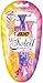 BIC Miss Soleil Colour Collection Lady Razors, Triple-Blade Razors, Vitamin E Enriched Lubricating Strip - Pack of 4