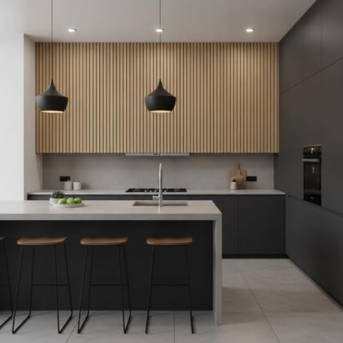 Image of Peel and Stick Wood Grating Stripe Wallpaper Self Adhesive Faux Wood Contact Paper PVC Vinyl Waterproof Removable Wall Paper for Home Decor (45x300cm, Wood E)