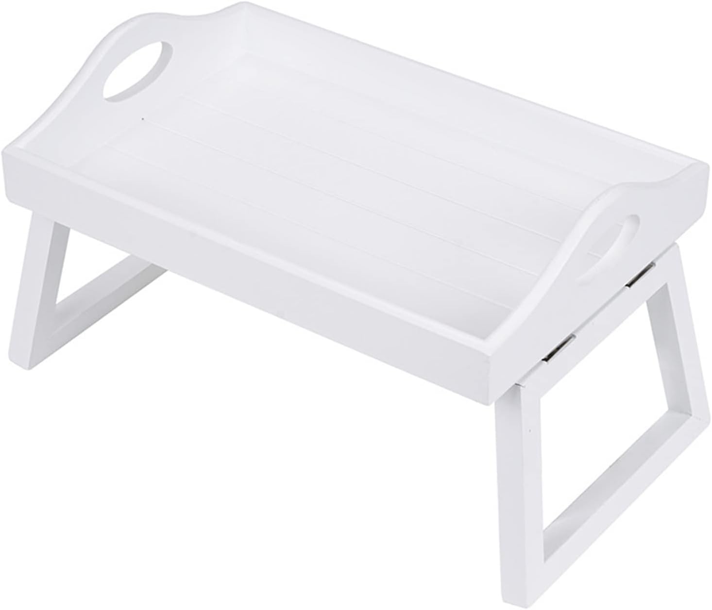 Tray Table with Foldable Legs Multi-Purpose Breakfast Serving Tray Bed Table Snack Laptop Desk