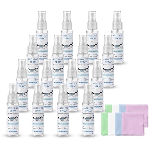 Kocpudu Anti-Fog Spray for Glasses, 30ml, Travel Size (20-PACK)