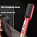 Sokany SK-1008 Hair Straightener Brush - 360°Degree Swivel Cord, Red | Styling Tool for Silky Smooth Hair | Adjustable Heat Settings | Fast Heating Technology