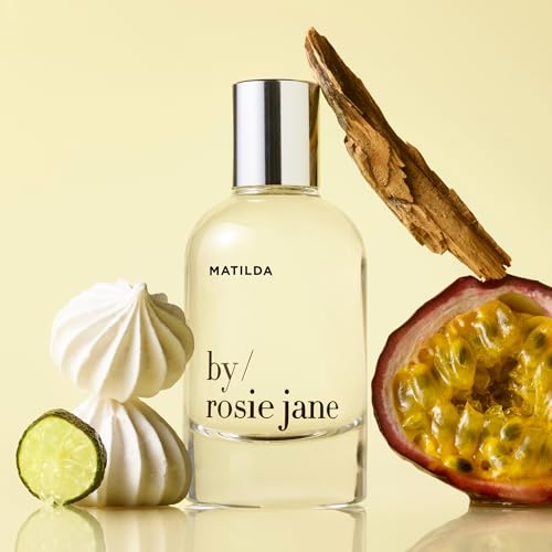 Image of By Rose Jane Eau de Parfum (Matilda) - Non-Toxic, Clean Perfume for Women - Notes of Passionfruit, Sweet Meringue & Golden Musk - Paraben & Pthalate-Free Body & Hair Perfume - Vegan (50 ml)