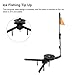 VGEBY Ice Fishing Tip Up, Ice Fishing Pole Flag with Reel Triangle Base Foldable Winter Fishing Rod Flag Pole Accessories Tip Ups Ice Fishing