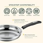 Ensemble de 8 pièces de casseroles et poêles en acier inoxydable Cuisinart, argent (P87-8PSSC) | Compatible four, compatible lave-vaisselle