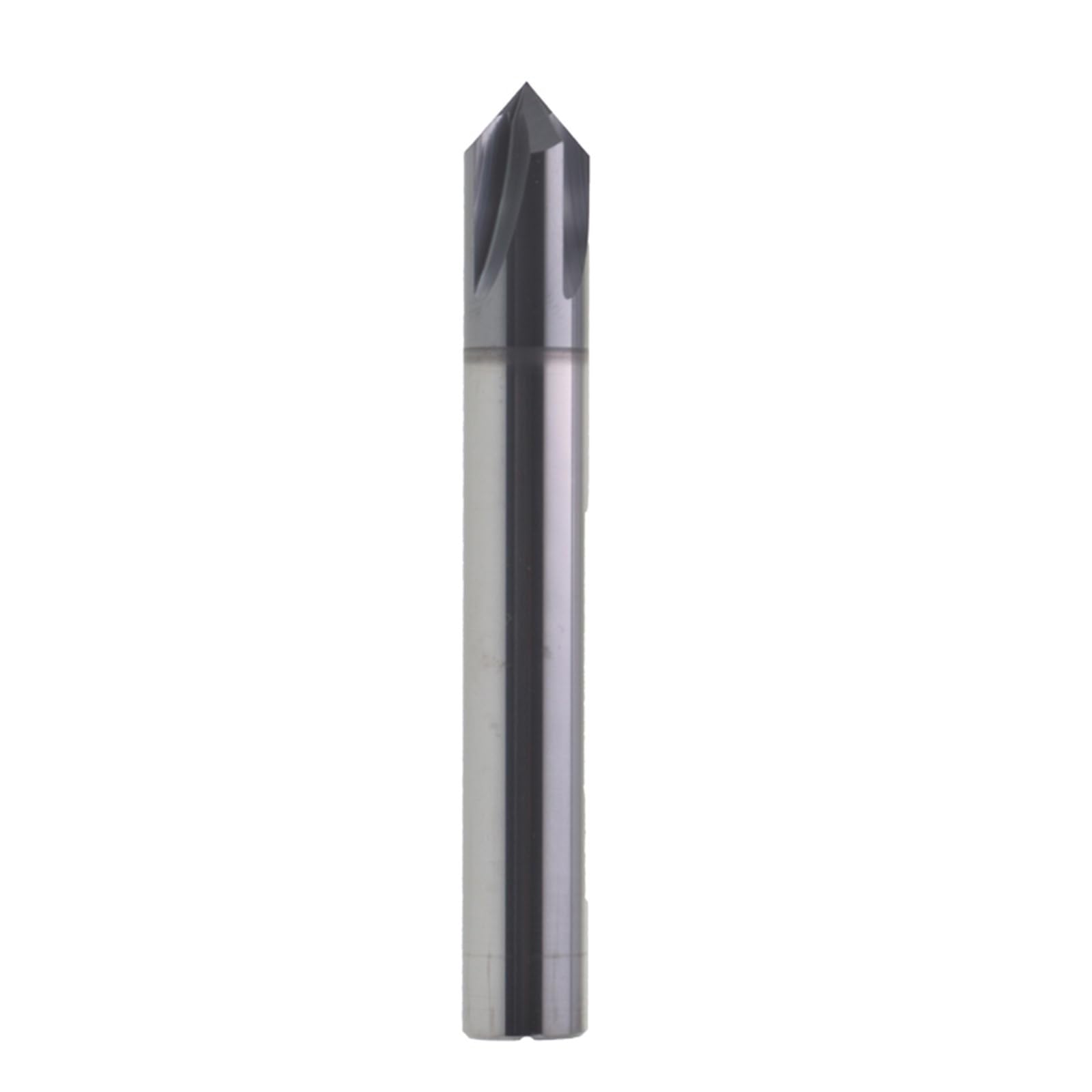 HYUJNAFZR 4 Flutes Chamfer End Mill for Alloy Steel Hardened Steel 90 Degree Tungsten Carbide V Groove Router Bit(5X50)
