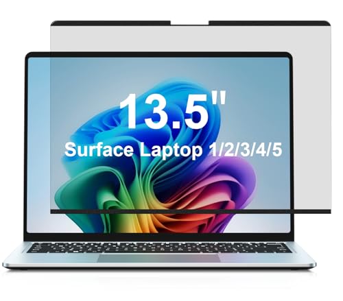 STARY Magnetic Privacy Screen for 13.5 inch Surface Laptop 5/4/3/2/1, Microsoft Laptop Screen Protector, Anti Glare Blue Light Scratch Removable Privacy Filter for Surface 5/4/3/2/1