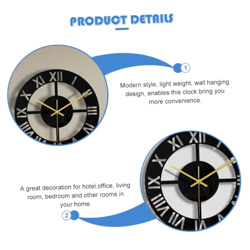 Horloge créative Zerodeko pour redonner vie aux murs vides du salon - 6