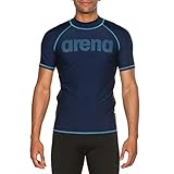Ofrece protección UV UPF 50+ ARENA Man T-Shirt Camiseta De Manga Corta Hombre con Protección UV, Navy-Sea Blue, L