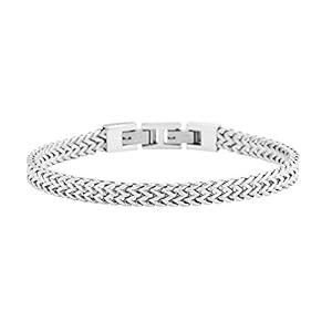 Geoffrey-Beene-Mens-Stainless-Steel-Double-Franco-Chain-Bracelet-with-Extension Geoffrey Beene Men’s Stainless Steel Double Franco Chain Bracelet with Extension (Silver, 8.5")