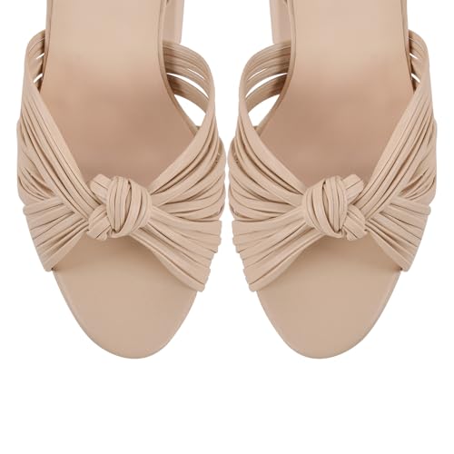 Onlymaker Women's Platform Chunky High Heeled Sandals4