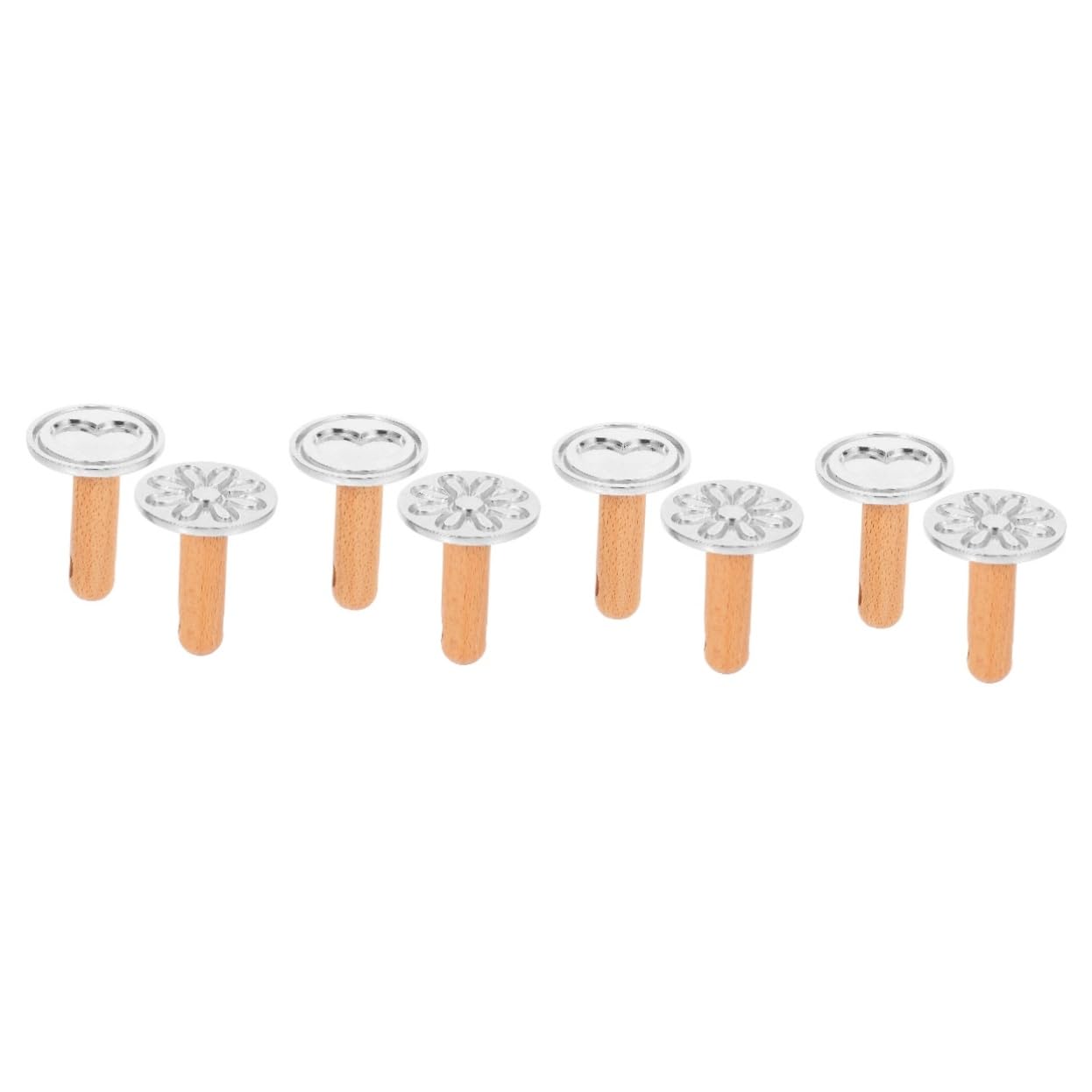 Ciieeo 4 Juegos Molde De Galletas Molde Para Hornear Galletas Molde Para Galletas De Madera Marcos Biscotes Moldes Para Galletas Para Hornear Galletas Molde Dulce Silver 2 Piezas * 4