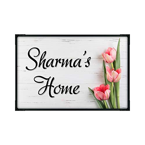INFINITY ART PARTNER Personalized Indoor Wooden Name Plate Multicolored (12 inches X 8 inches)