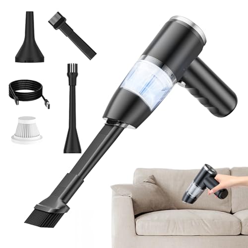 Aspirador Portátil Inalámbrico | Mini Soplador De Mano - Aspirador Portátil Inalámbrico Recargable Por USB,Para Coche, Oficina, Camión, Animales, Polvo, Piso, Alfombras y Chev