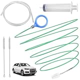 Auto Sunroof Drain Cleaning Tool, 120 Inch Flexible Tube Cleaning Brush with Pipe...
