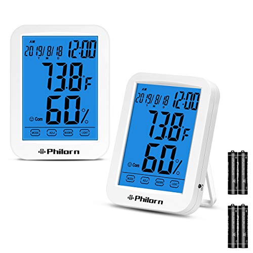 PHILORN Termómetro Higrometro Digital para Interior [4.4