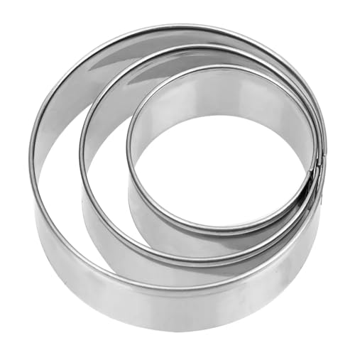 GOOD STUFF Lot de 3 emporte-pièces en acier. Emporte-pièces ronds de 3 tailles différentes.