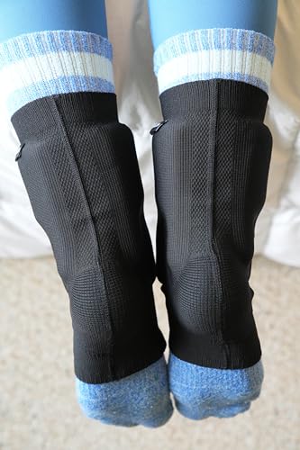 1Lifeonearth Ice Skate Ankle Pads, Cushioned/Padded Ankle Sleeves used to reduce ankle pain during Ice Skating and Hockey (PAIR)