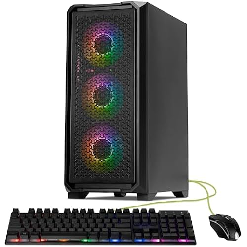 YEYIAN Gaming PC - Intel Core i5 14400F, RTX 5060 8GB GDDR7, 2TB NVMe, 32GB DDR5, PSU, 650W 80+ Gold. Model YPI-VA44F0C-5603U
