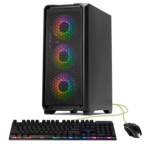 YEYIAN Gaming PC. Core i5 14400F, RTX 5060 8GB GDDR7, 2TB NVMe, 32GB DDR5, PSU, 650W 80+ Gold. Model YPI-VA44F0C-5603U