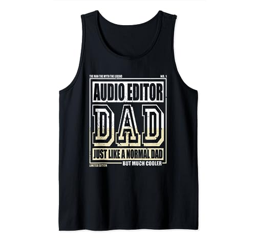 Como un padre normal Editor de audio Camiseta sin Mangas