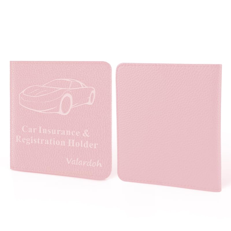 Porta Documentos Para Auto Rosa miniatura 6