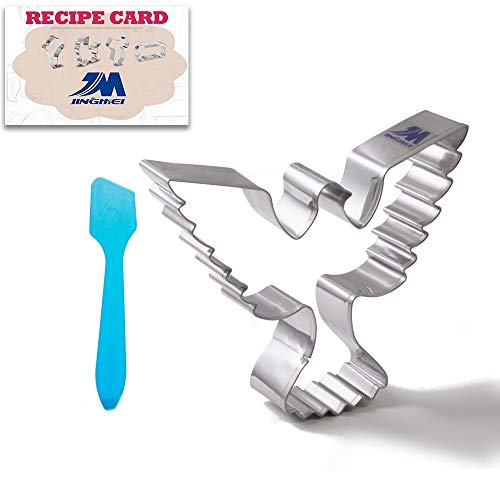 M JINGMEI Pigeon Volant Pigeon Oiseau Emporte-pièce Flying Dove - 4 Pouces - Acier Inoxydable