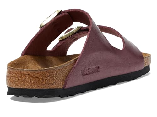 Image of Birkenstock Women's Arizona Birko-Flor-Graceful Sandal, Berry Crush, 11-11.5 Narrow