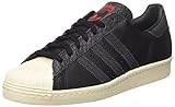  adidas Superstar 80s, Zapatillas de Deporte para Hombre, Varios colores (Core Black / Core Black / Solar Red), 48 EU