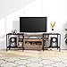 Tribesigns 75 Inch TV Stand for TVs Up to 85 inch, Console Table Entertainment Center with Storage Cabient and Shelves for Living Room, Industrial Brown