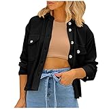 QHDDP Blazer Kleid Myers KostüM 80Er Jahre Outfit HolzfäLlerjacke GefüTterte Regenjacke MäNtel Football Jacke Daunenjacke Karo Kauer Weste Damen Fleeceweste(Schwarz,M)