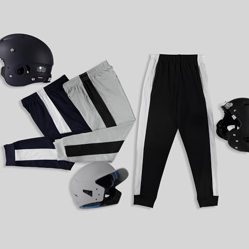 Image of PURE CHAMP 3 Pack Boys Sweatpants Mesh Lightweight Kids Clothes with Zipper Pockets Active Quick-Dry Boys Pants Sizes 4-20