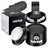 ALIIP Sombra para el Cabello,4g Retocador de Raíces en Polvo Corrector de Raíces,Polvo para la Línea del Cabello Debilitado,Hairline Powder para Cubre Rápidamente Canas Mujer y Hombre (Negro Natural)