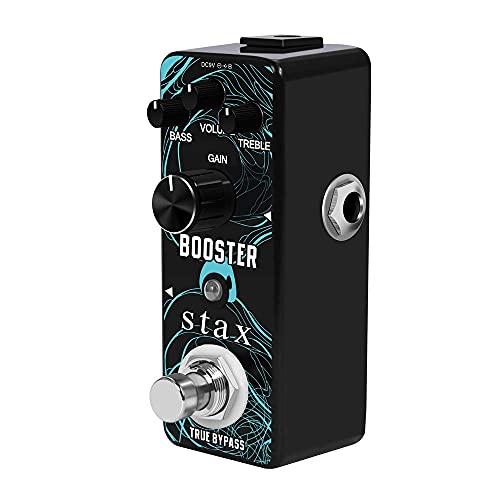 Stax Guitar Booster Pedal Analog Micro Boost Pedals For Electric Guitar Pure Signal Amplification Wtih Mini Size True Bypass #TOP2