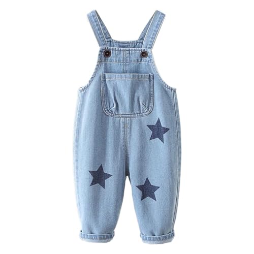 Salopette jeans bébé anti-frottement combinaison denim souple évolutive 6m-4a