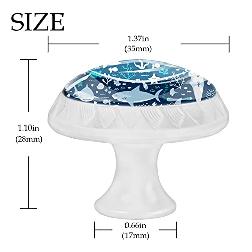 Boutons d'armoires de cuisine poignées de tiroir commode placard requin