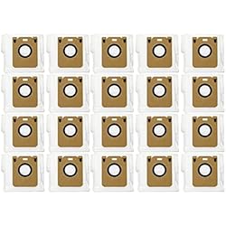 SUNWE 20 Piezas compatibles con Xiaomi Dreame BOT D10 Plus Bolsa de Polvo RLS3D Robot Aspirador Bolsas Bolsa Sucia Piezas de Repuesto