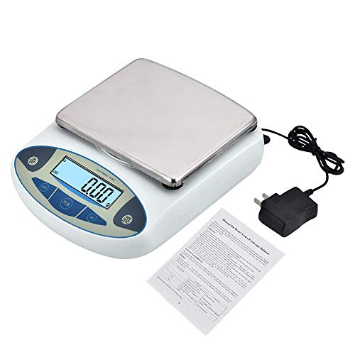 Drohneks Analytical Bbalance High Precision Electronic Balance Laboratory Precision Scale Jewelry Scales 0.01g Calibrated & Ready to use (3000g, 0.01g)