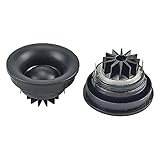 3. Mit Aluminiumkühler, Wnuanjun 2 stücke Lautsprecher 25 Kern 1 Zoll Hochtöner 4Ohm 30w Seidefilm Dome Lautsprecher Neodym-Treble-Lautsprecher ABS Panel Zahnkörper