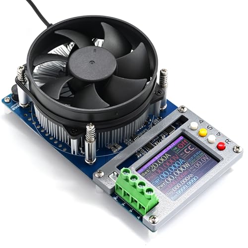 150W 20A Constant Current Electronic Load, USB Battery Load Tester, Lithium Battery Capacity...