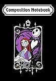 Composition Notebook: The Nightmarezz Before Christmas - Jack Sally Portrait, Journal 6 x 9, 100 Page Blank Lined Paperback Journal/Notebook