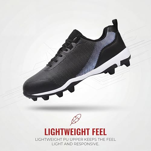 Softball Cleats for Women Baseball Cleats Lacrosse Molded Black