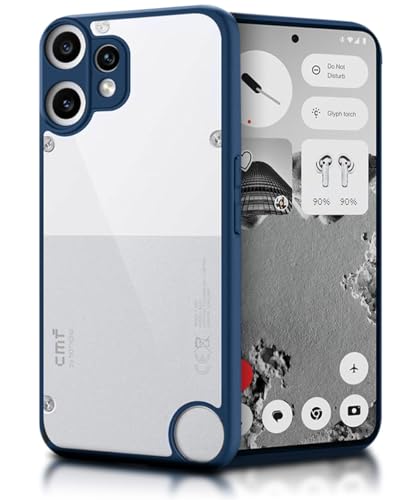 Image of WOW IMAGINE Shockproof Hybrid Back Cover for CMF by Nothing Phone 2 Pro 5G | Hard Slim fit Back Case | PC & TPU | Clear Transparent Case - Blue