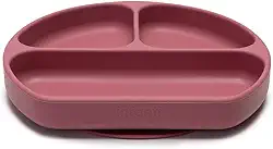Prato de Silicone com Divisórias Infanti, Piccolo, Rosa