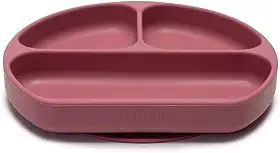 Prato de Silicone com Divisórias Infanti, Piccolo, Rosa