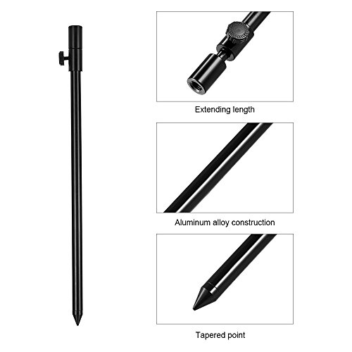 Lixada Fishing Bite Indicators Kits, 3 Wireless Fishing Led Alarm Alert 3 Extending Aluminum Alloy Fishing Bankstick 3 Fishing Swinger With Padded Fishing Tool Bag, Fishing Bite Alarm Set (Set 1) #TOP2